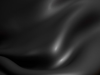 Black silk elegance tablecloth. Trade show exhibition