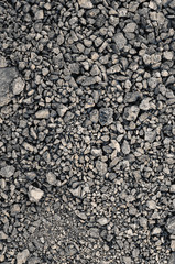 background of fine fraction of crushed granite close up