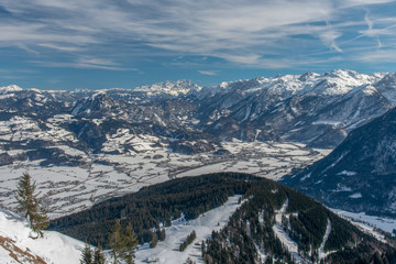 Blick vom Obersalzberg auf Kuchl im Salzachtal