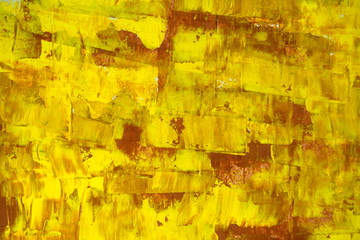 Brown-Yellow colour tone. Abstract watercolour background hand-drawn on white watercolour paper.