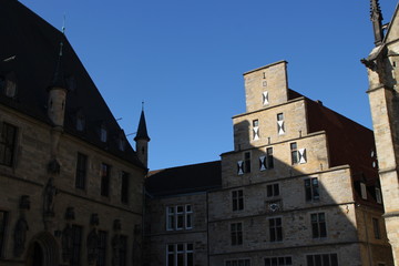 Obraz premium Das Rathaus und das Standesamt in Osnabrück