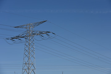 énergie électricité cable pilone