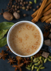 masala tea with different spices