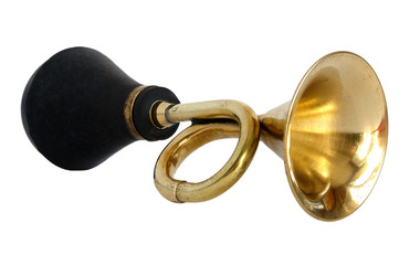 Vintage brass klaxon