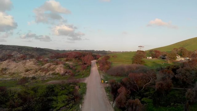 Snelling Beach in Kangaroo Island at sunset. Going up in the sky