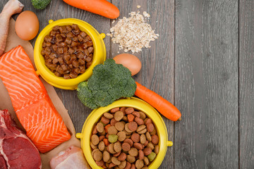Yummy pet food and ingredients