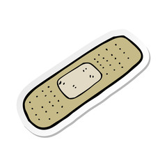 sticker of a cartoon medical plaster