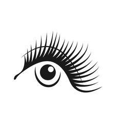 eyelashes graphic design vector