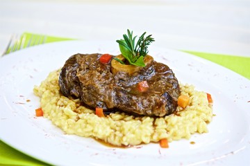 rice with steak