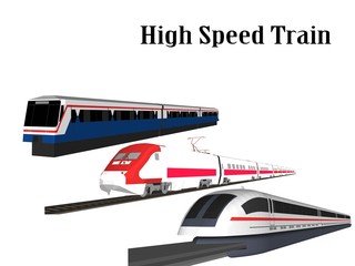 illustration of train on white background