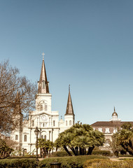 Jackson Square in winter, New Orleans