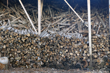 large amount of wood for sale, properly sorted wood pieces,