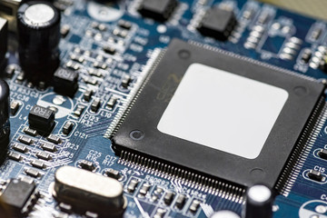 microchips on a board