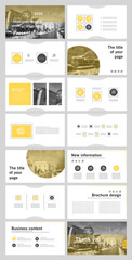 Fototapeta na wymiar This template is the best as a business presentation, used in marketing and advertising, flyer and banner, the annual report. Elements on a dark grey background