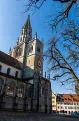 Fototapeta na wymiar Konstanzer Münster mit blauen Himmel