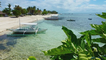 Beautiful view on the island coast, Malapascua Island Philippines
