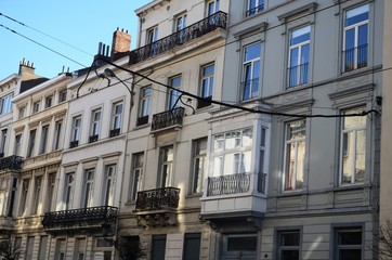 Fototapeta na wymiar Bruxelles : Rue Royale (Belgique)