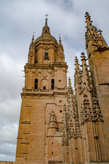 Fototapeta na wymiar Bell tower of the old cathedral of Salamanca .