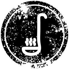 soup ladle distressed icon