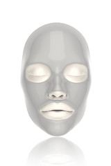 sheet mask on white background 3D Render