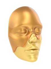  sheet mask on white background 3D Render