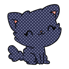 cartoon cute kawaii fluffy cat