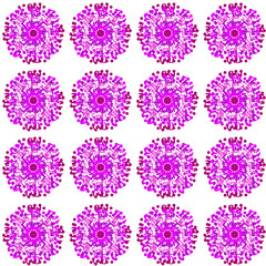 Seamless floral pattern from mandalas