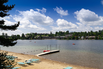 Fototapeta premium boats on the beach