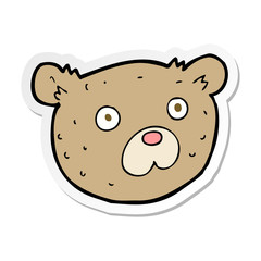 sticker of a cartoon teddy bear