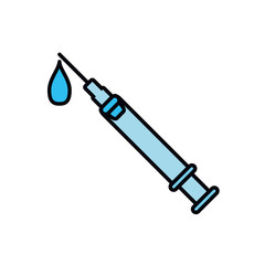 medical injection isolated icon