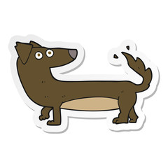 sticker of a cartoon dog