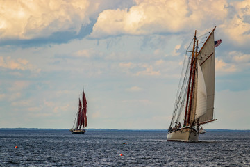 Coastal Schooners Sailing