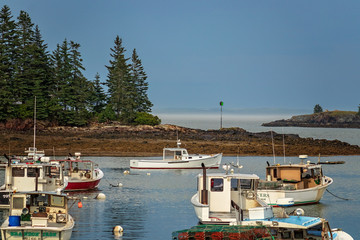 Lobster Boats in Harbor