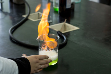 Chemistry fire
