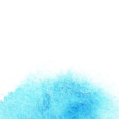 Abstract hand painted watercolor background. Watercolor wash on white background.