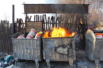 Fire Dumpster