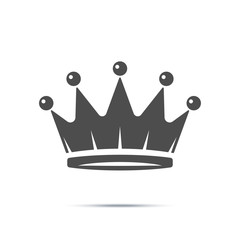Crown Icon in trendy flat style isolated on white background. Royal symbol for your web site design, logo, app, UI. Vector illustration - 251629381