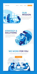 Company about us illustration template