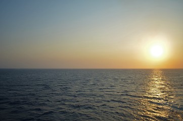 sunset over the gulf of mexico