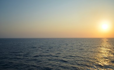 Obraz premium sunset over the gulf of mexico