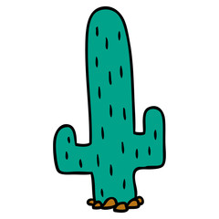 cartoon doodle of a cactus