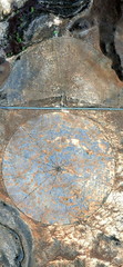 vertical abstract photography of the deserts of Africa from the air,aerial view, abstract...