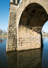 Stone river bridge archway