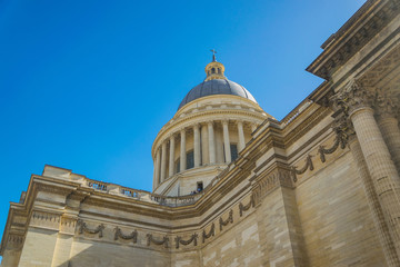 Fototapeta na wymiar PARIS, FRANCE - 02 OCTOBER 2018: Pantheon, mausoleum for the remains of distinguished French citizens