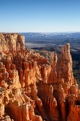 Beautiful View of an American landscape during a sunny day. Taken in Bryce Canyon National Park, Utah, United States of America.