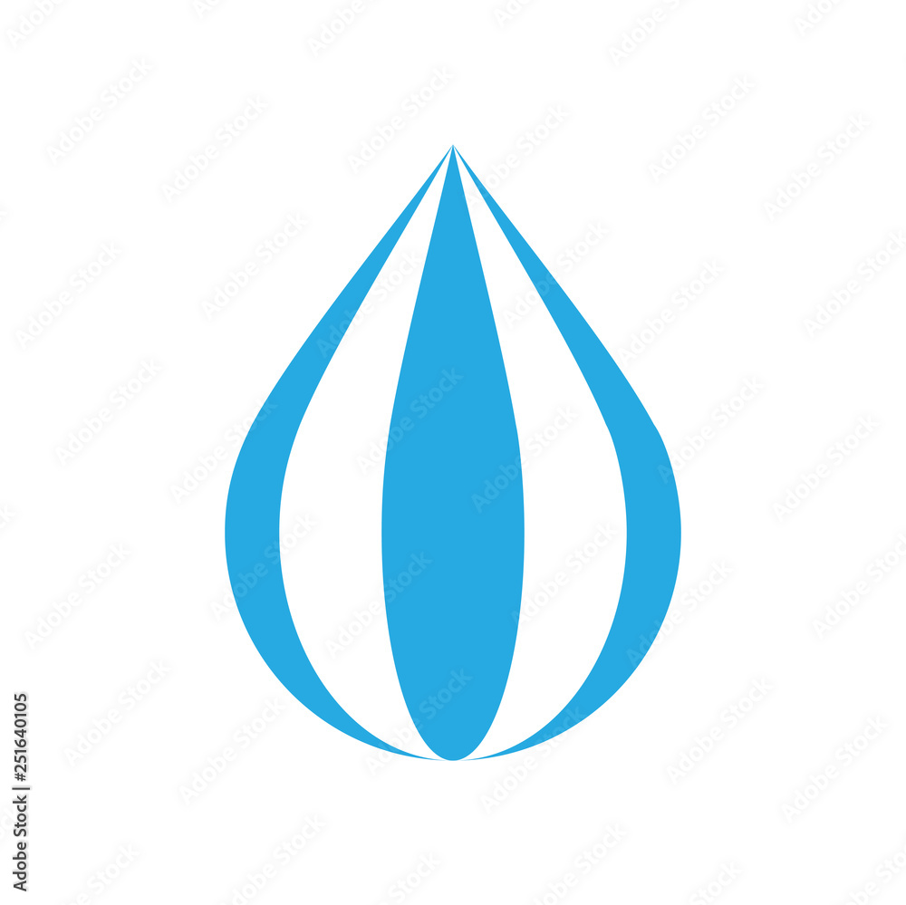 Poster drop water icon on white background for graphic and web design, modern simple vector sign. internet 