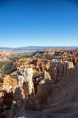 Beautiful View of an American landscape during a sunny day. Taken in Bryce Canyon National Park, Utah, United States of America.