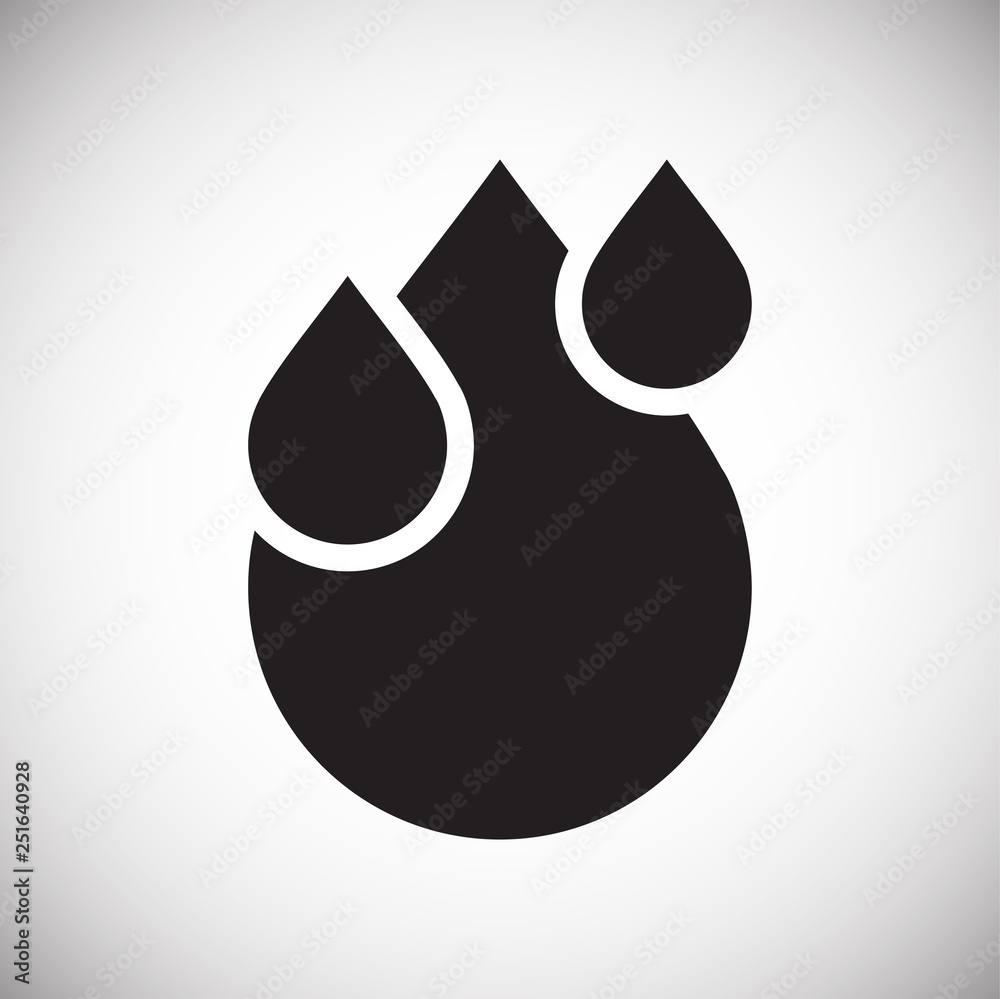 Poster drop water icon on white background for graphic and web design, modern simple vector sign. internet 