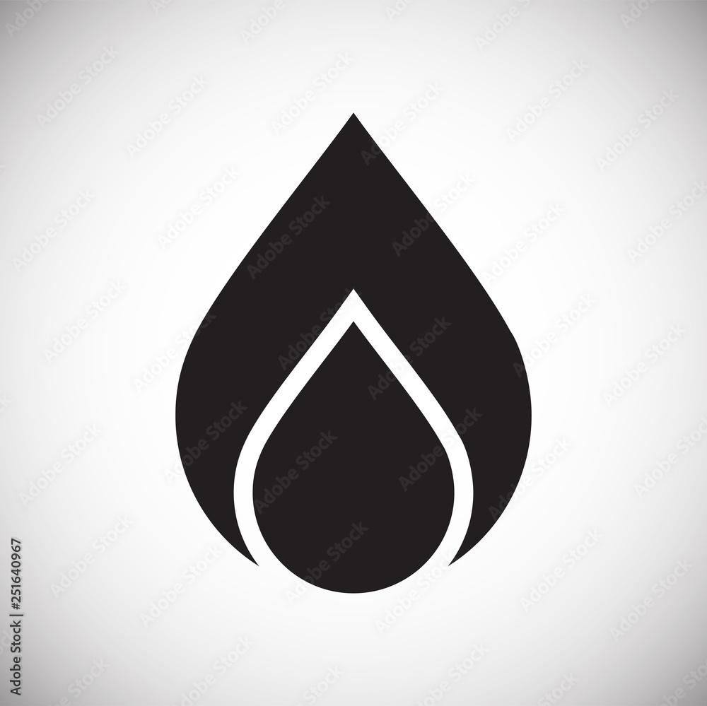 Poster drop water icon on white background for graphic and web design, modern simple vector sign. internet 