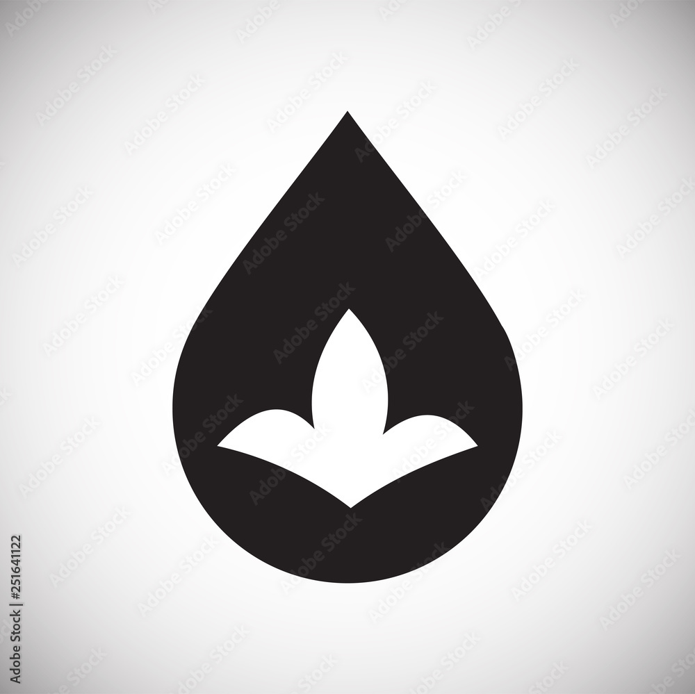 Poster drop water icon on white background for graphic and web design, modern simple vector sign. internet 
